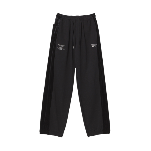 REPA4FN90BK SEEN x Reebok Velvet Panneled Sweatpants Black