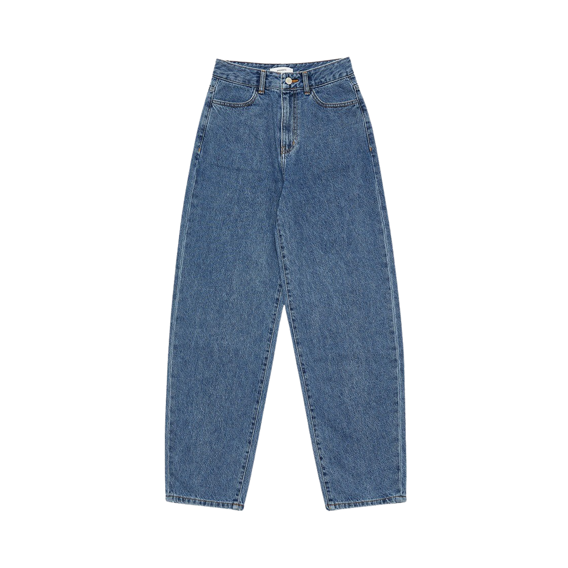 아모멘토 우먼 리사이클 코튼 데님 미드 블루 - 24FW(Amomento Women Recycled Cotton Denim Mid Blue - 24FW)