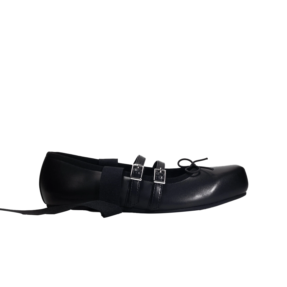 아키코아오키 우먼 지젤 플랫 블랙 - 25SS(Akikoaoki Women Giselle Flat Black - 25SS)