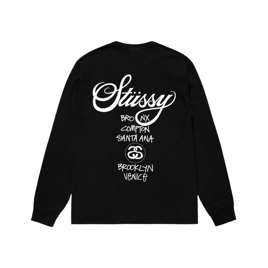 스투시 월드투어 롱슬리브 티셔츠 블랙 2024 | Stussy | KREAM
