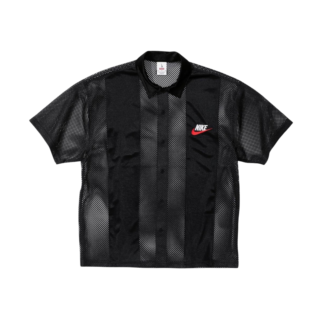 슈프림 x 나이키 메쉬 숏슬리브 셔츠 블랙 - 24SS | Supreme | KREAM