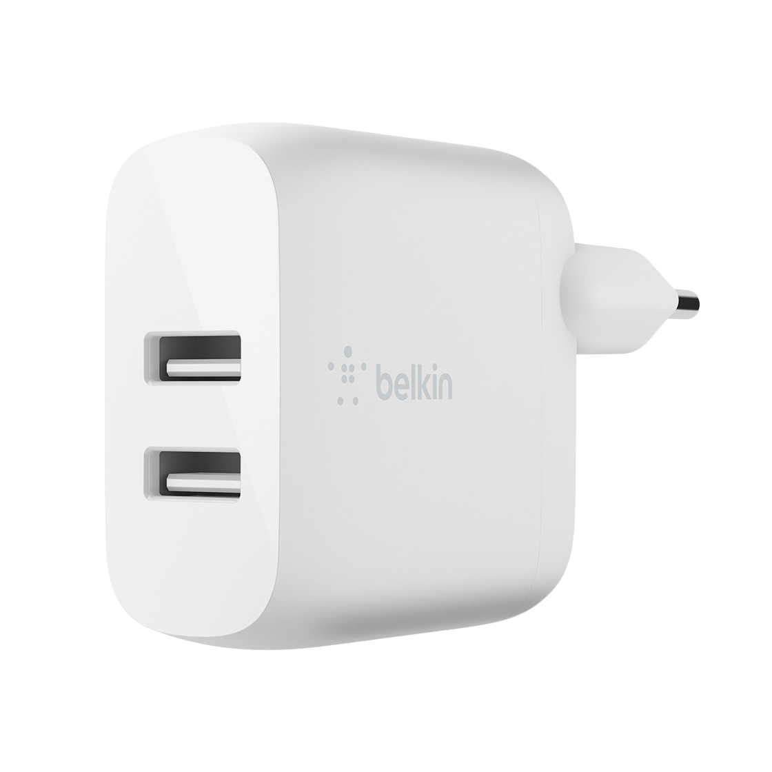 벨킨 24W 듀얼 포트 USB-A 가정용 충전기 WCB002kr(Belkin 24W Dual USB-A Home Charger WCB002kr) - 1