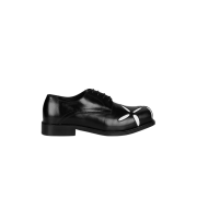 Stefan Cooke Slashed Square Toe Derbys Black