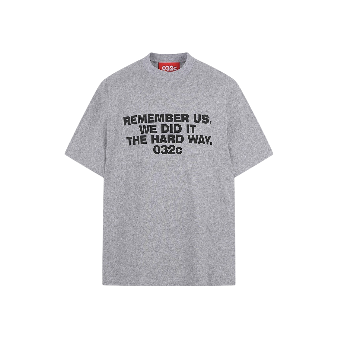 KM4BTSS2C16GY 032c Consensus American-Cut T-Shirt Grey Melange - 대표 이미지 #1