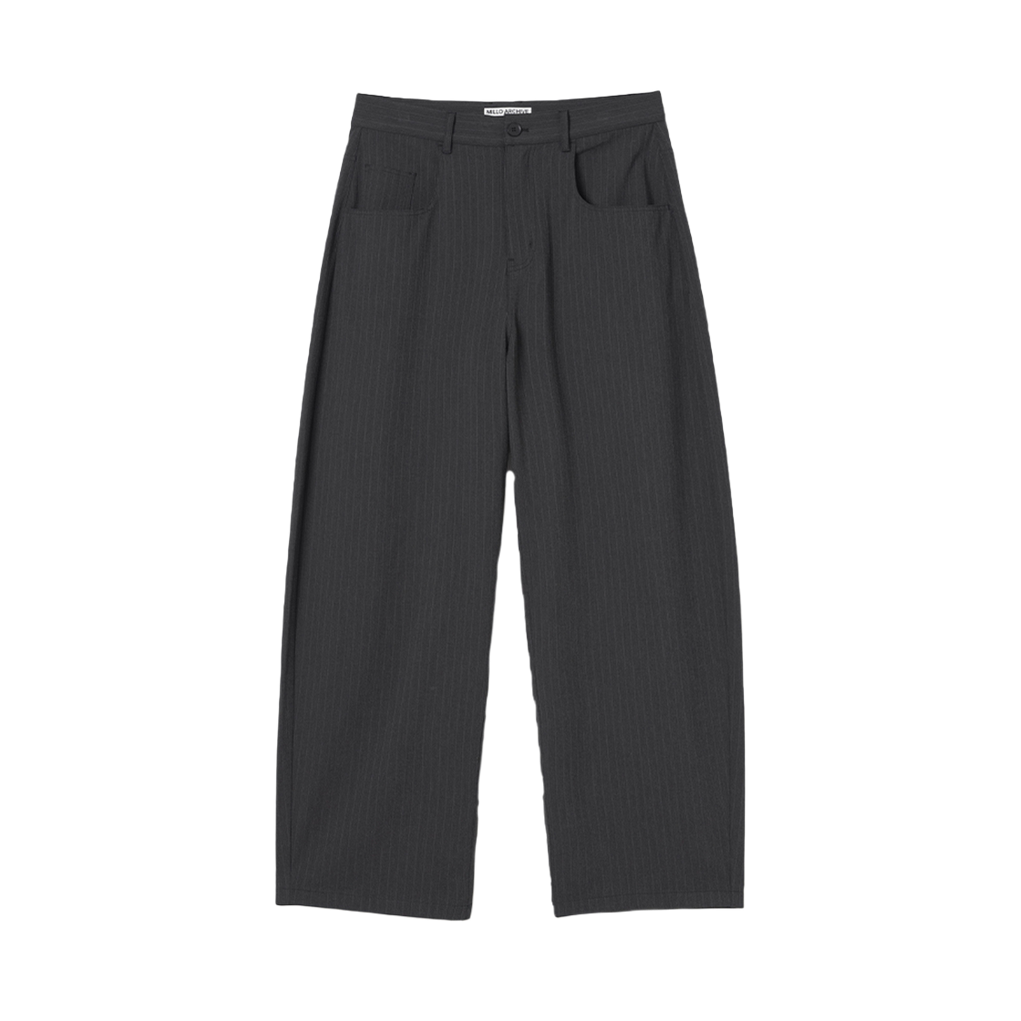 ML485BLK Millo Archive Reflect Stripe Pants Black - 대표 이미지 #1