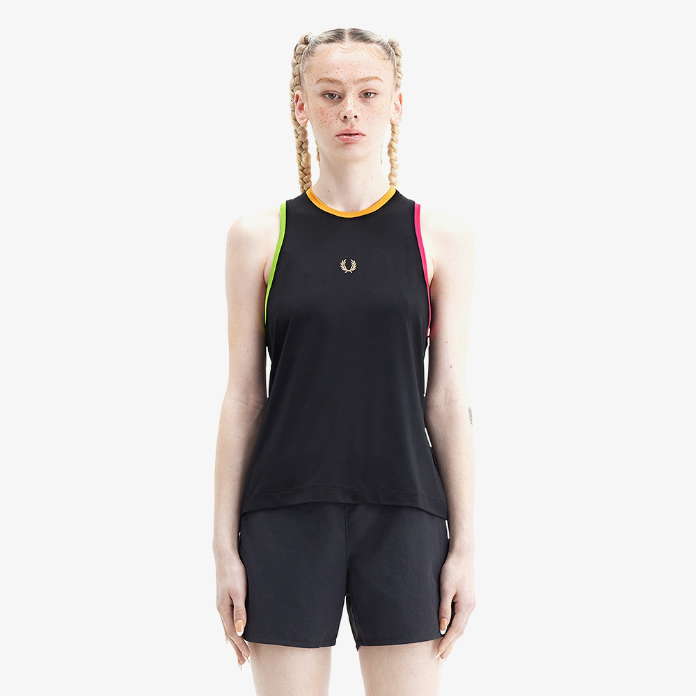 프레드페리 우먼즈 테니스 슬리브리스 블랙(Fred Perry Womens Tennis Sleeveless Black) - 2