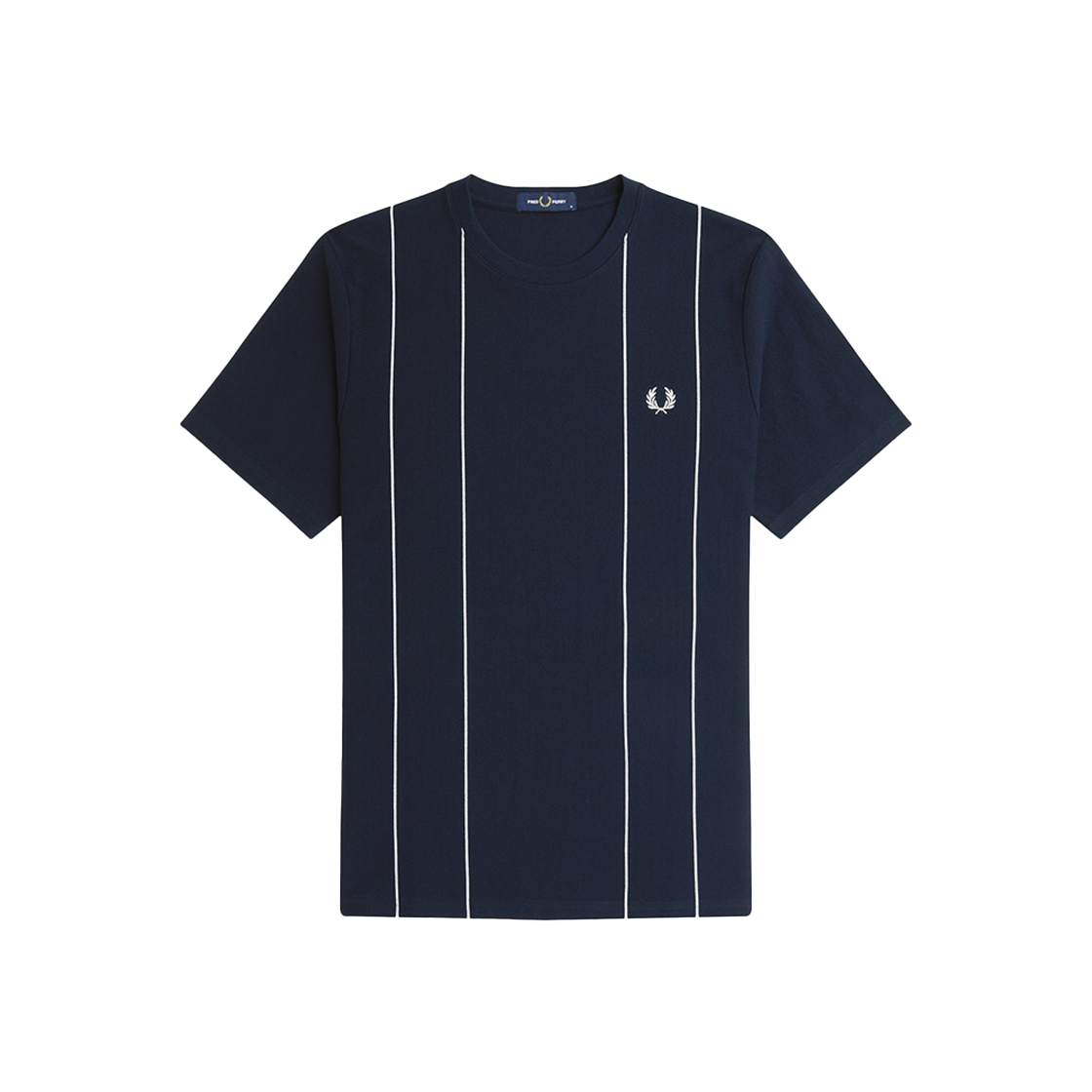 AFPM2519859-608 Fred Perry Pinstripe T-Shirt Navy