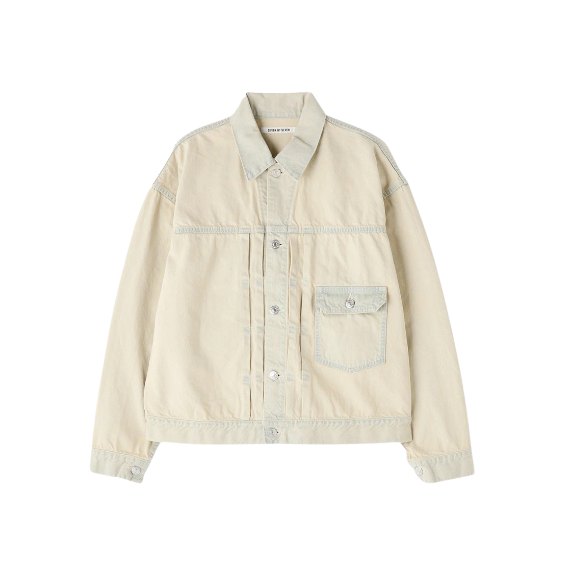 세븐바이세븐 퍼스트 타입 데님 자켓 베이지(Seven By Seven 1st Type Denim Jacket Beige)