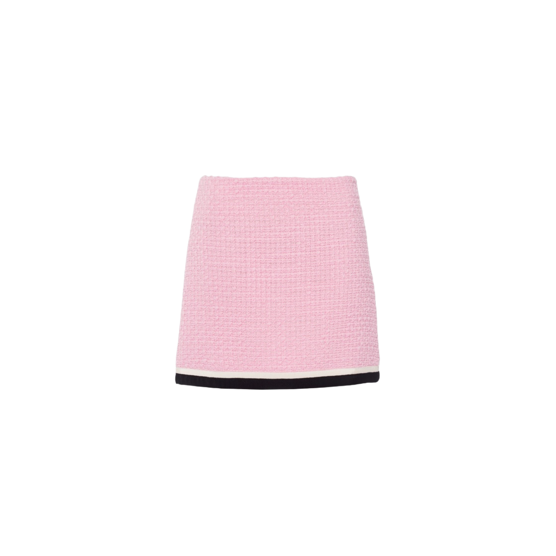 (W) 미우 미우 트위드 미니 스커트 핑크((W) Miu Miu Tweed Mini Skirt Pink) - 1