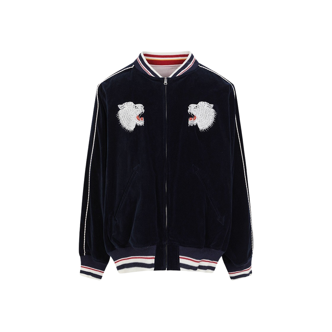 KM4DOTBDK01NY Dairiku Polar Bear Velor Ska Jumper Navy - 24FW