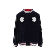 Dairiku Polar Bear Velor Ska Jumper Navy - 24FW