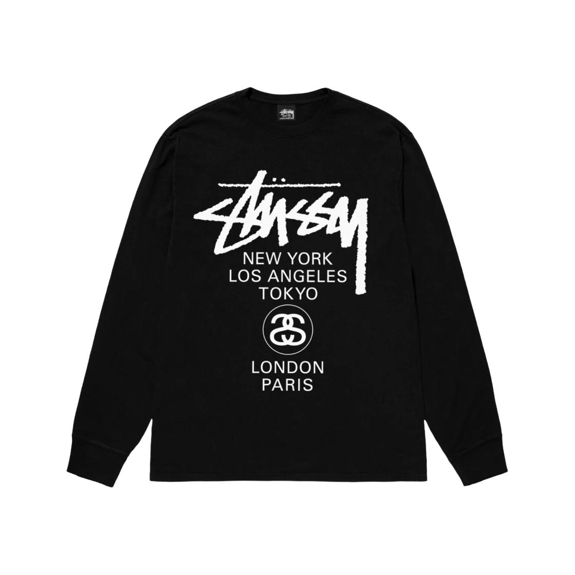 ★韓国の人気★【STUSSY】★World Tour T-Shirt Navy 2024★ Stussy World Tour Tee Black White Navy Berry 4colors 24SS