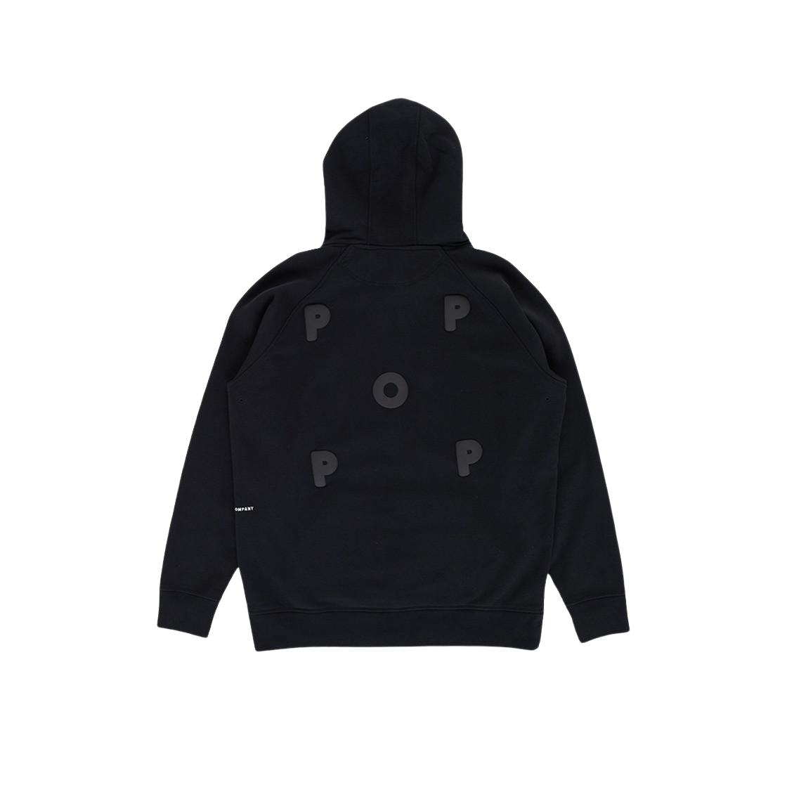 팝 트레이딩 컴퍼니 퍼프드 로고 후드 스웨트 블랙 - 24FW(Pop Trading Company Puffed Logo Hooded Sweat Black - 24FW)