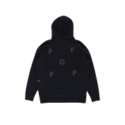 Pop Trading Company Puffed Logo Hooded Sweat Black - 24FW