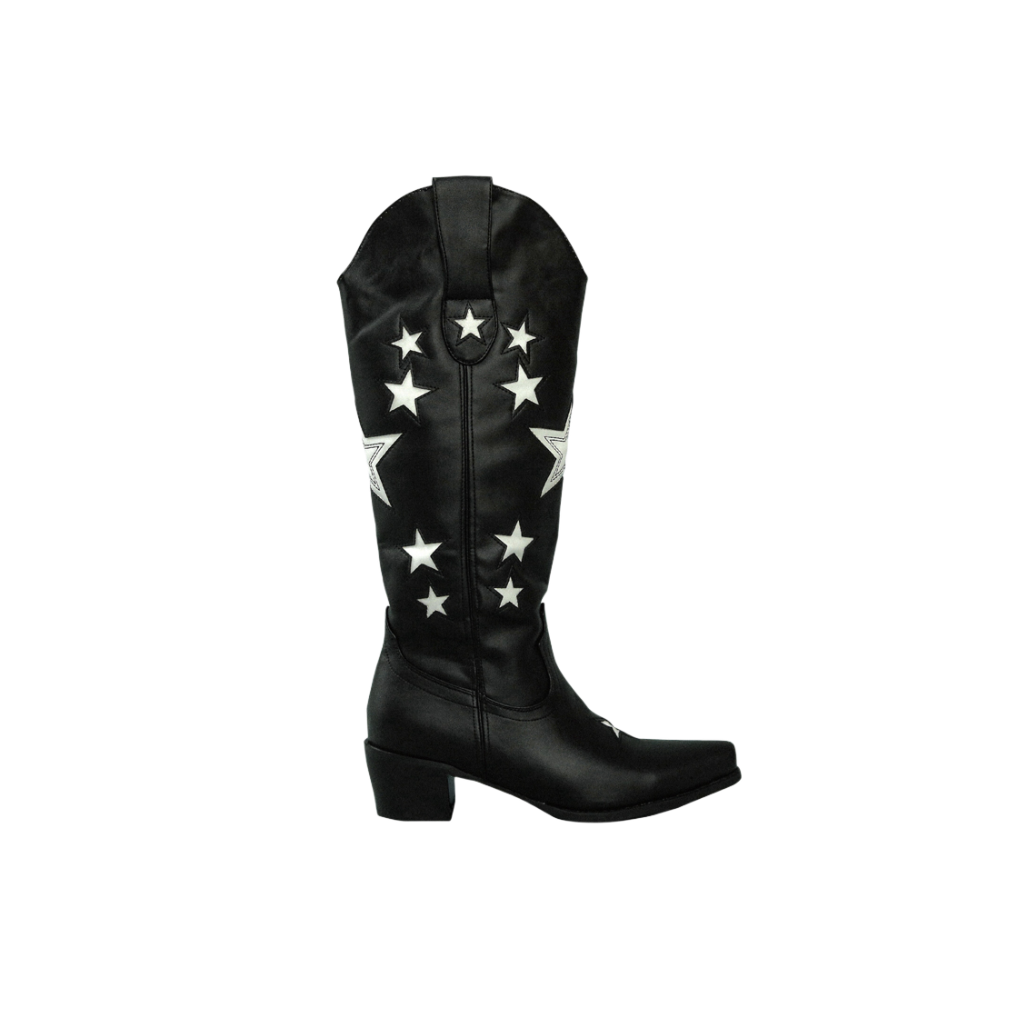 배드블루 레더 카우보이 부츠 블랙(BadBlue Leather Cowboy Boots Black)