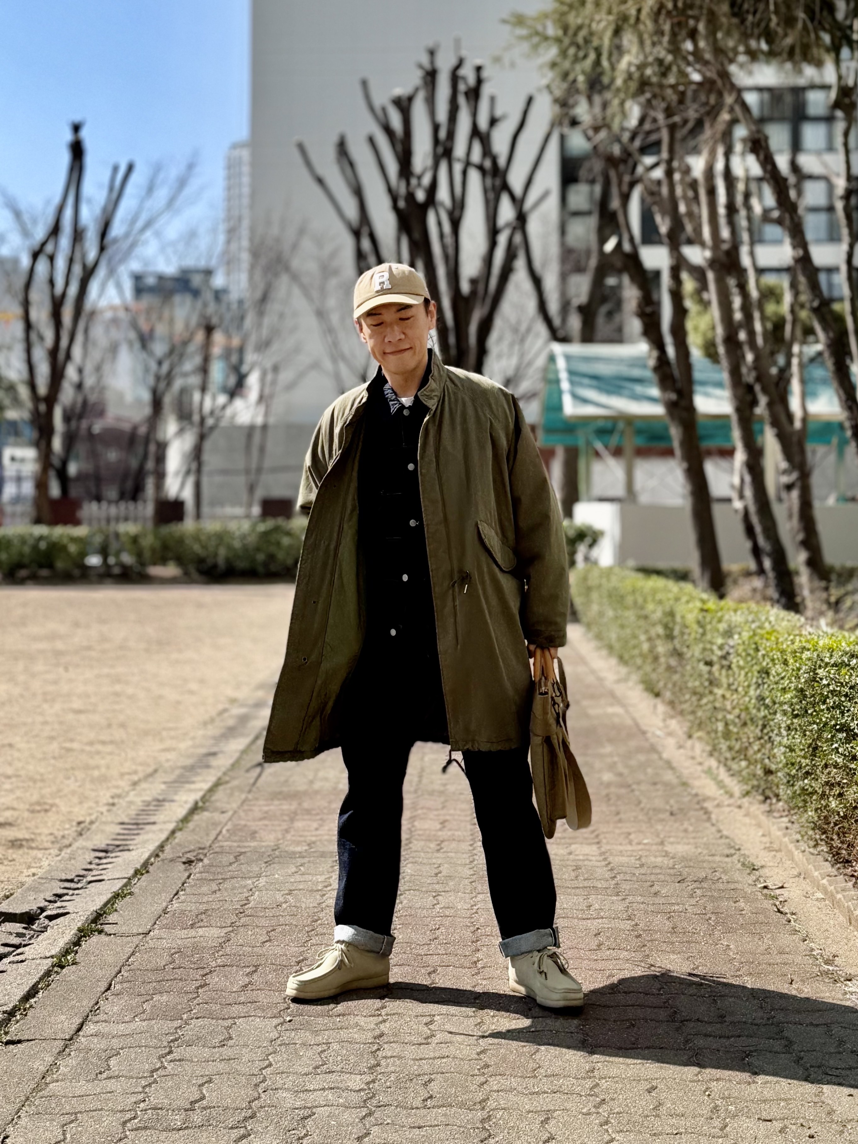 Fullcount 1101W Straight Denim One Wash Indigo Blue, Toys McCoy Helmet Bag Grossglain Khaki 착용 스타일 - 4