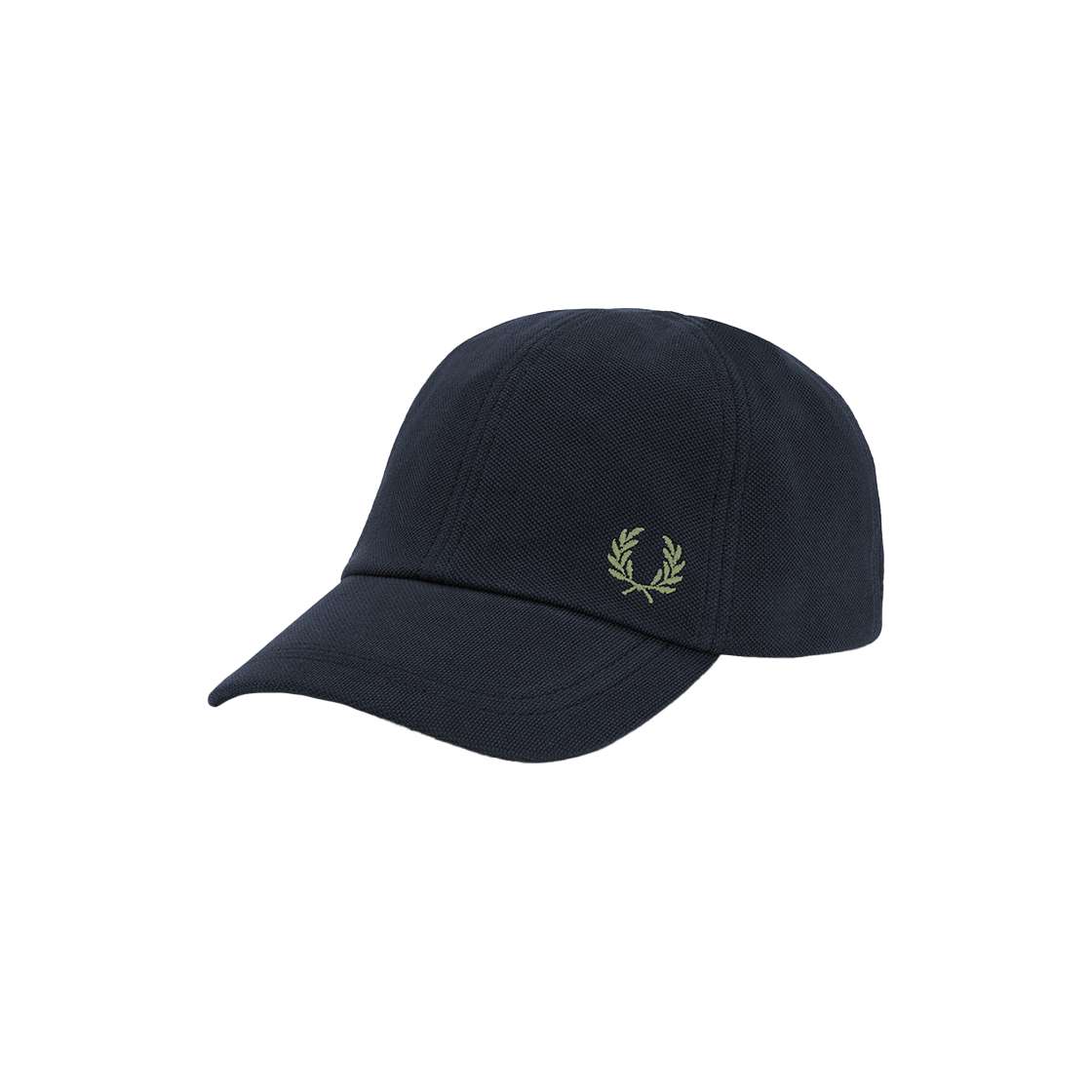 CFPU2516726-Y43 Fred Perry Pique Classic Cap Black/Court Green