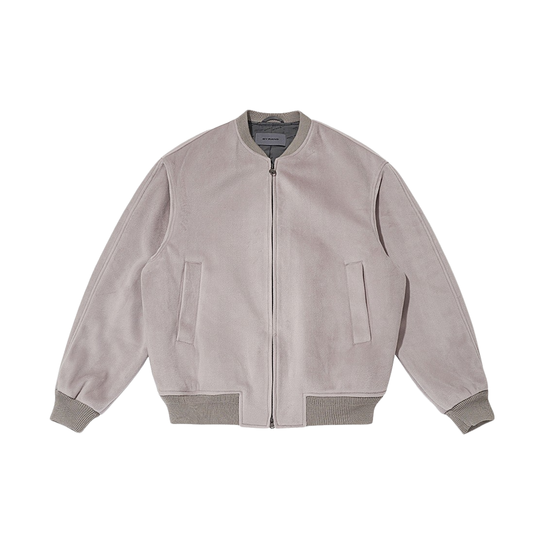 BR023ZJ0001C06 BY RANG Zipped Velour Jacket Grey