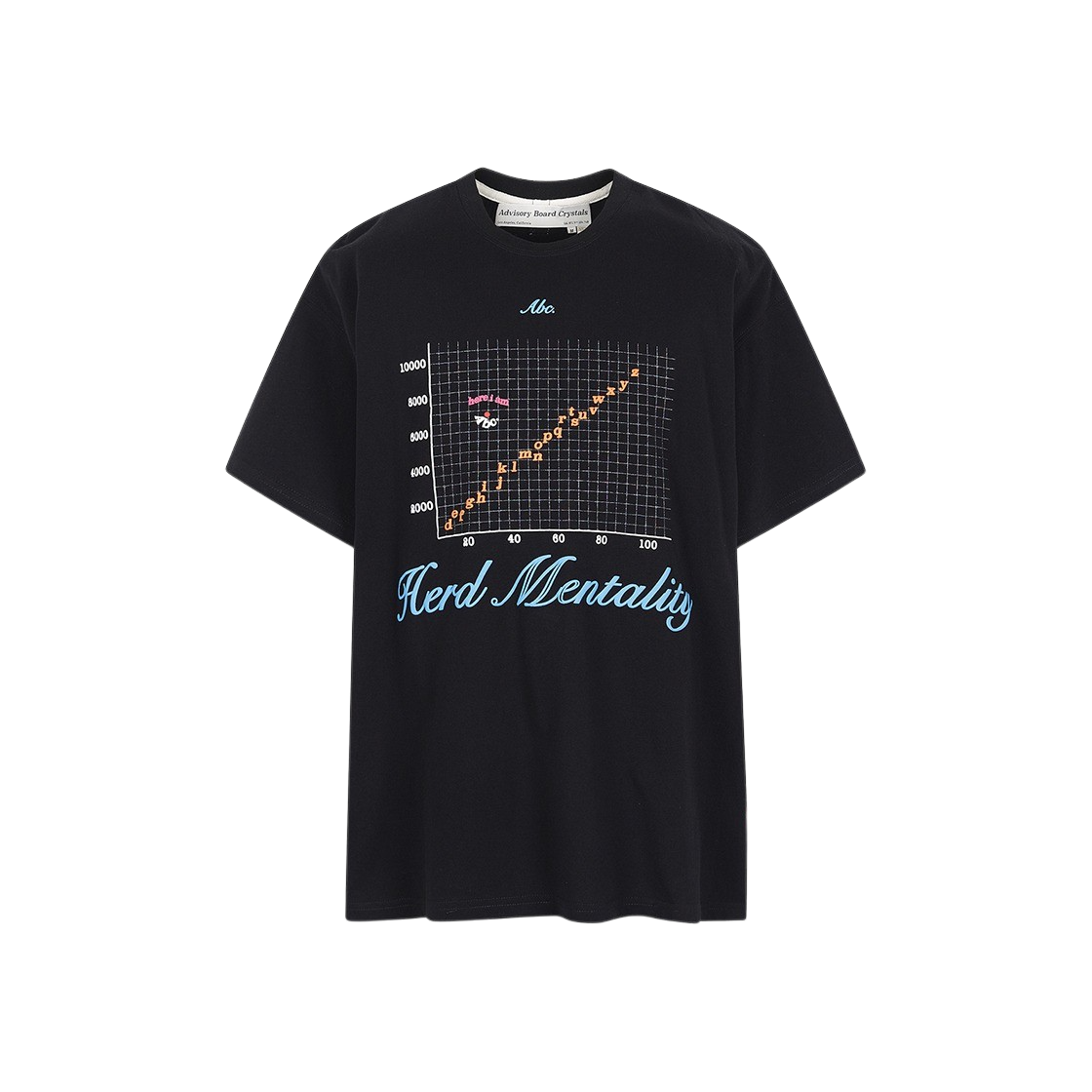 어드바이저리 보드 크리스탈 허드 멘탈리티 숏슬리브 티셔츠 블랙(Advisory Board Crystals Herd Mentality SS T-Shirt Black)