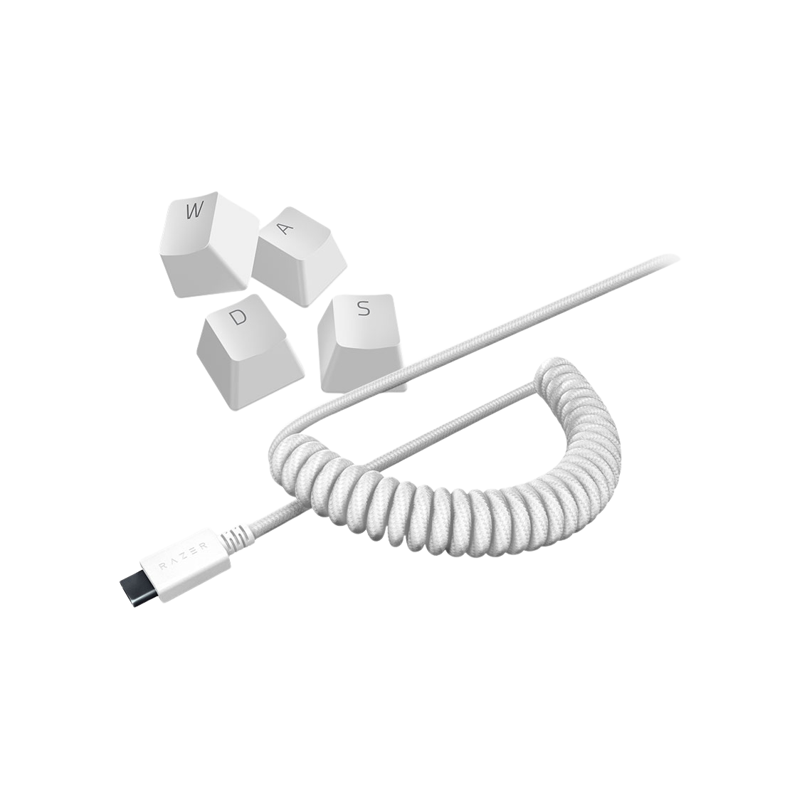 레이저 PBT 키캡 코일드 케이블 세트 머큐리(Razer PBT Keycap Colied Cable Set Mercury)