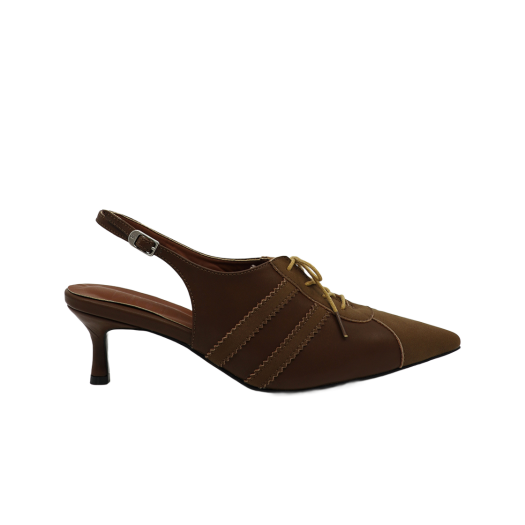 MD0313_2 Moodnight Aimee Lace-Up Kitten-Heel Brown