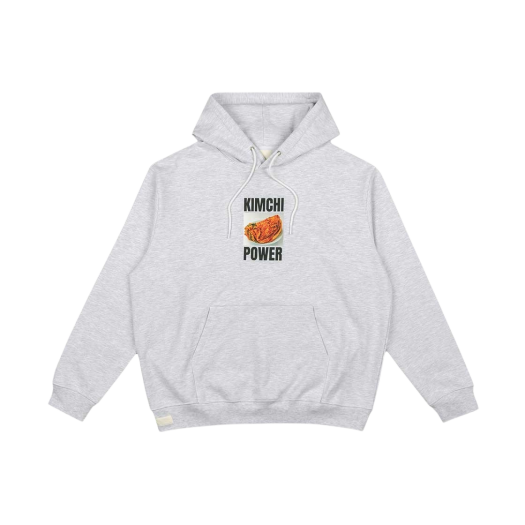 KA23FMHDGR KASINA x WJW Kimchi Power Hoodie Heather Grey