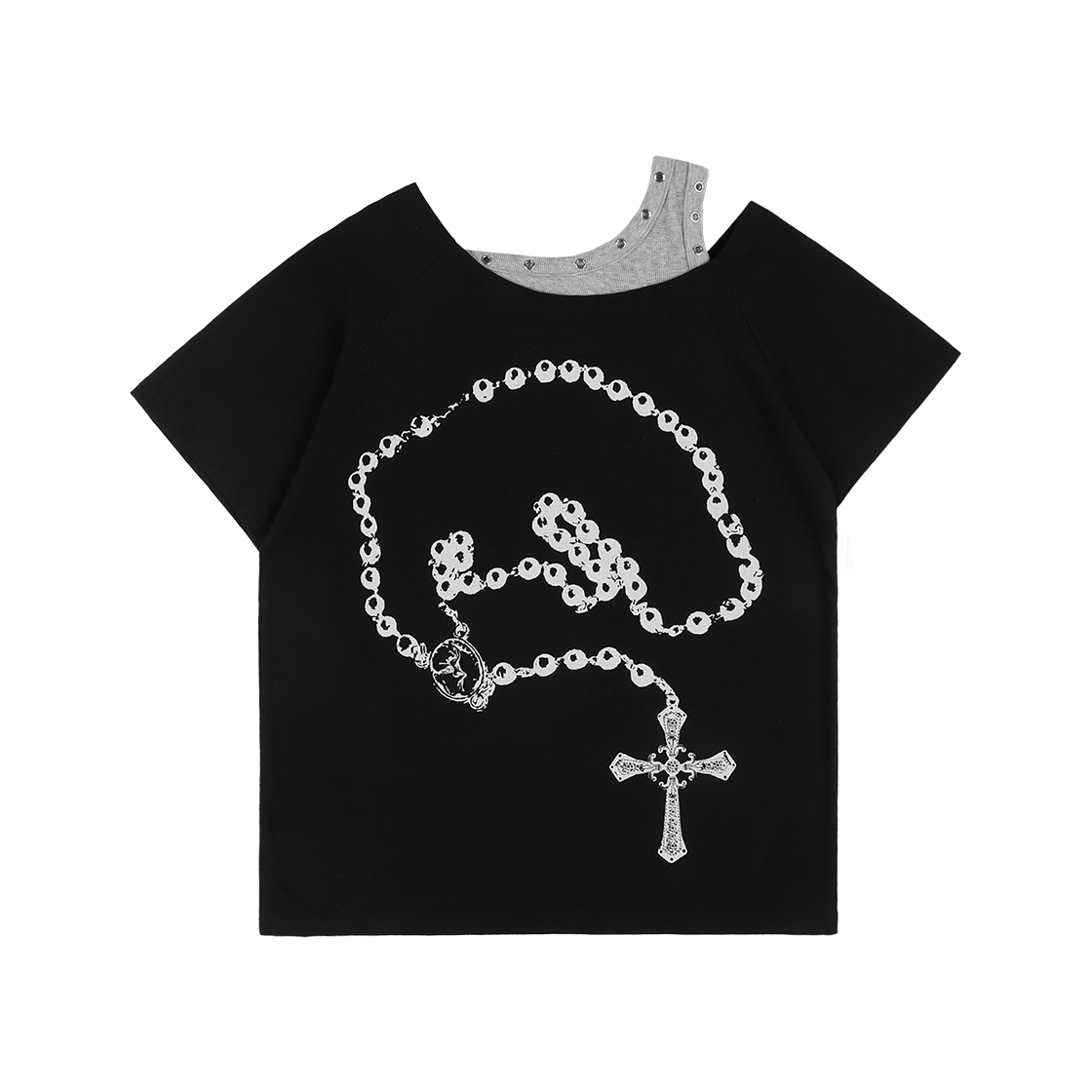 ★FANCYCLUB★ROSARY NOIRER TEE (BLACK)★正規品/韓国直送料込 팬시클럽 로저리 노이어 티 블랙 | FANCY CLUB | KREAM