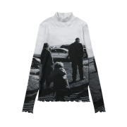 SEEN Women Tourist Hi-Neck Long Sleeve White