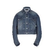 Surgery Curved Denim Trucker Jacket Blue Denim