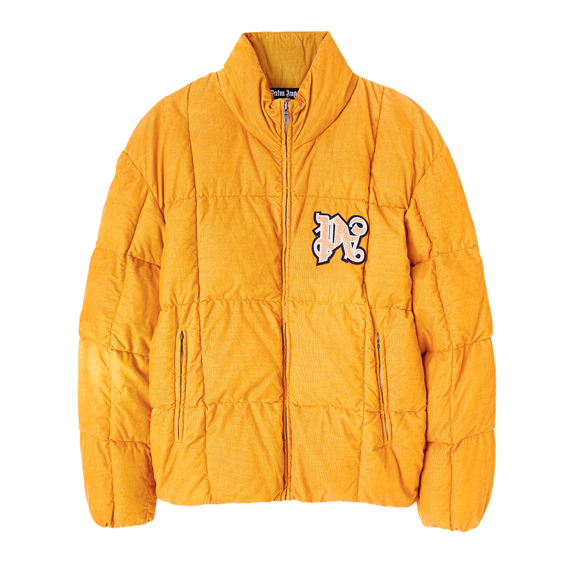 팜엔젤스 PA 모노그램 코듀로이 다운 재킷 옐로우(Palm Angels Pa Monogram Corduroy Down Jkt Yellow)