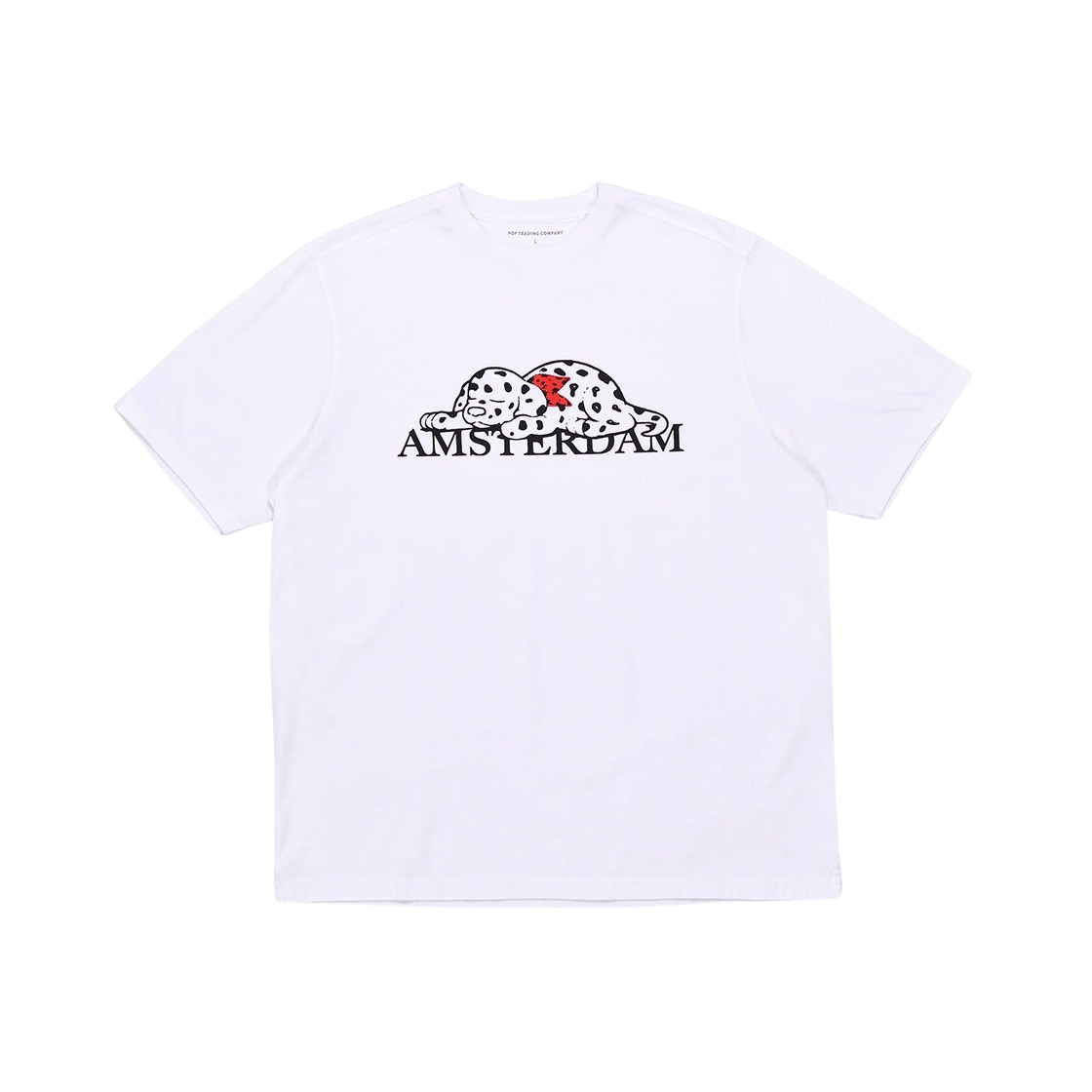 팝 트레이딩 컴퍼니 펍 암스테르담 티셔츠 화이트(Pop Trading Company Pup Amsterdam T-Shirt White)