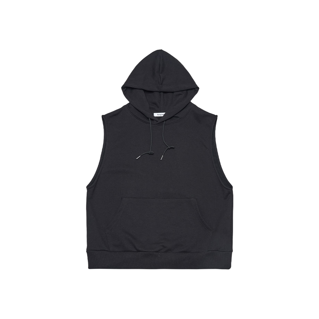 어레이드 컴피 후드 베스트 블랙(Arrayed Comfy Hood Vest Black)
