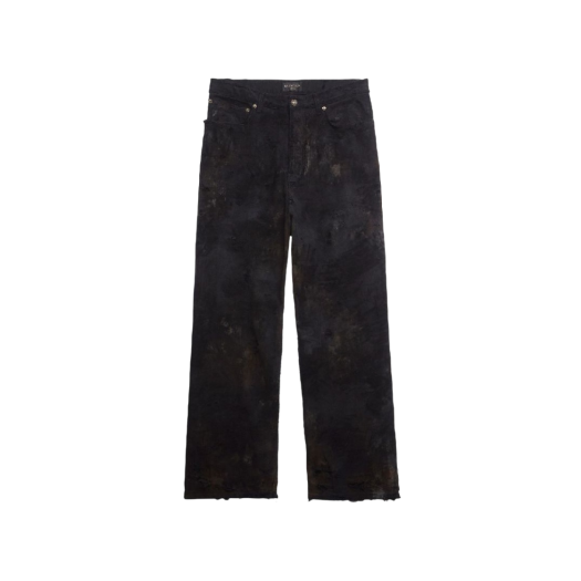 Balenciaga Super Destroyed Baggy Pants Black