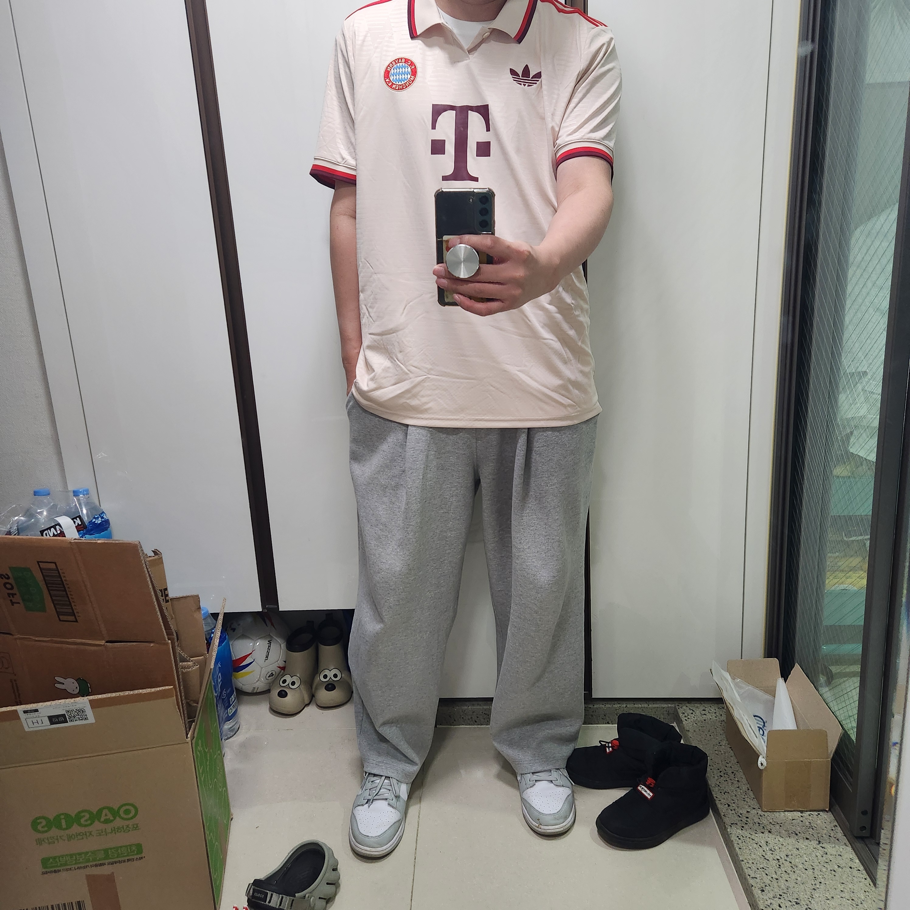 Adidas Bayern Munchen 2024/25 3rd Jersey Linen - KR Sizing (Non Marking Ver.) 착용 스타일