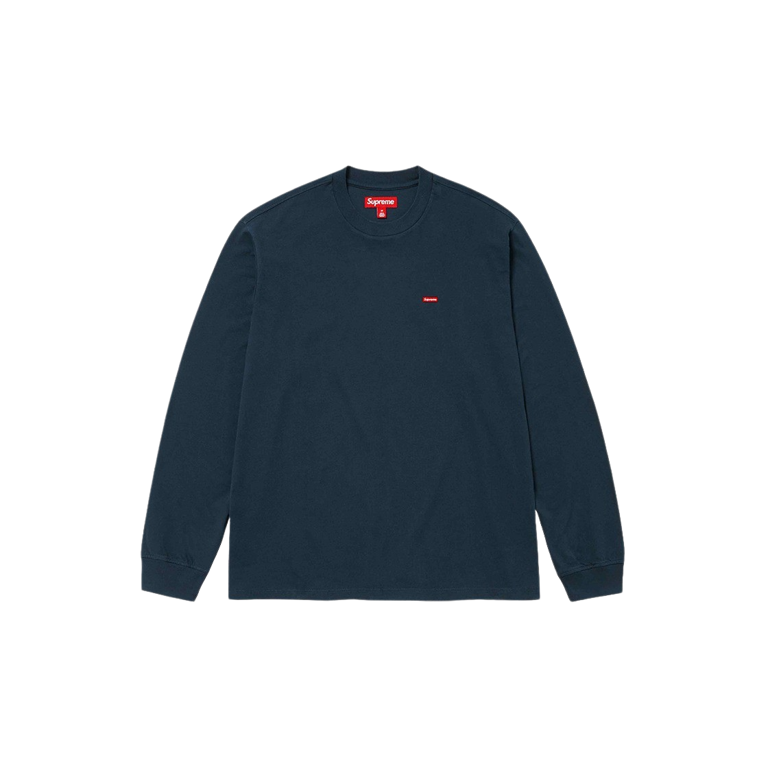 슈프림 스몰 박스 롱슬리브 티셔츠 네이비 - 24SS