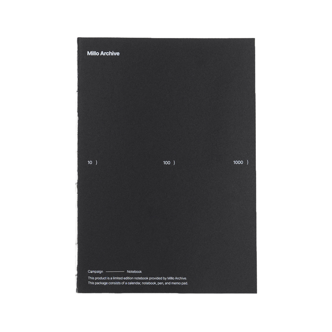 밀로 아카이브 캠페인 5주년 스페셜 노트 블랙