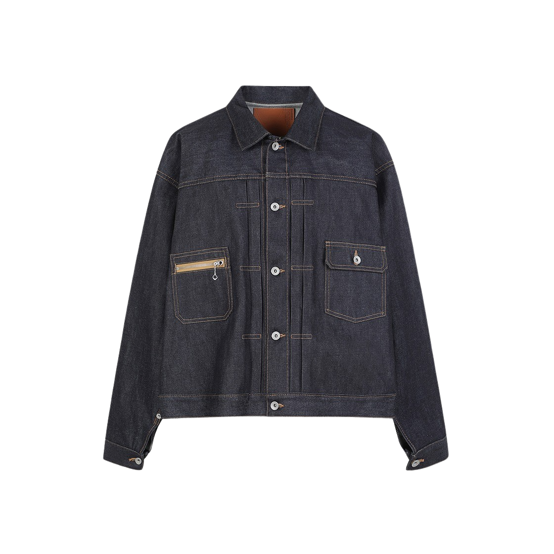 다이리쿠 리지드 2 포켓 데님 자켓 인디고 - 24FW(Dairiku Rigid 2 Pocket Denim Jacket Indigo - 24FW)