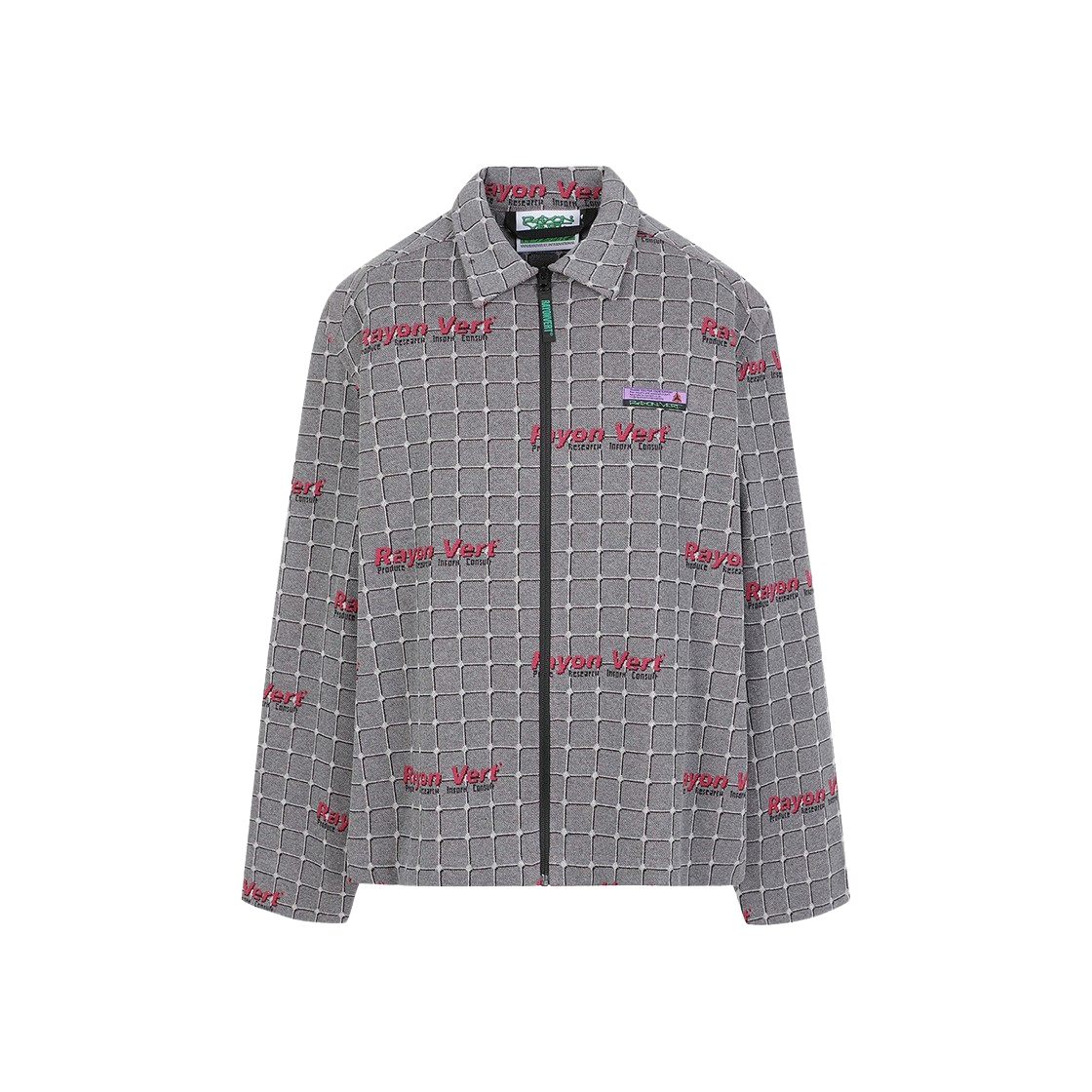 KM4DOTBRV04ML Rayon Vert Hazardous LS Shirt Hazardous Grid - 24FW