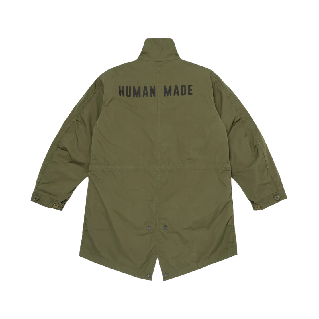 휴먼 메이드 피쉬테일 코트 올리브 드랩 | Human Made | KREAM