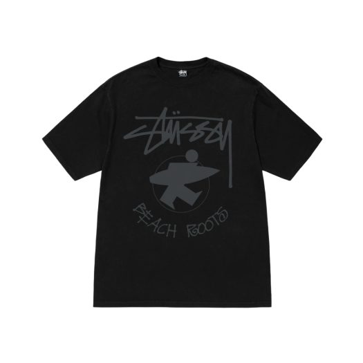 스투시 빅 앤 미티 피그먼트 다이드 티셔츠 블랙 | Stussy | KREAM