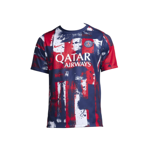 Nike Paris Saint-Germain Dri-Fit Academy Pro Home Football Pre-Match Short-Sleeve Top Midnight Navy University Red