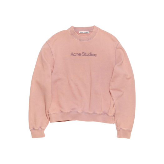(W) Acne Studios Blurred Logo Sweater Faded Purple