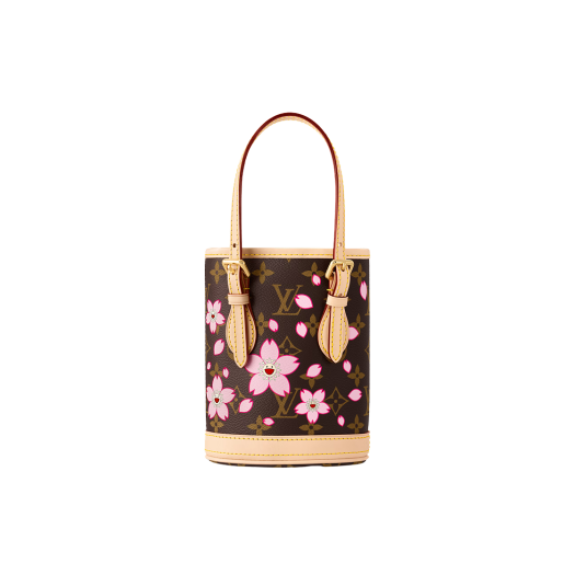 Louis Vuitton x Murakami Takashi Nano Bucket Sakura Brown