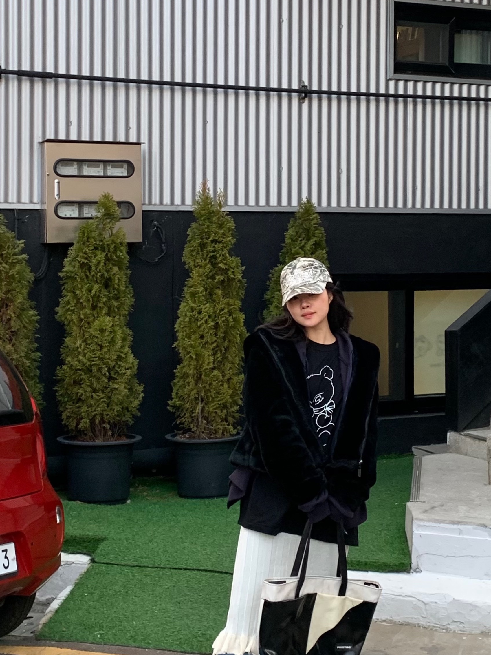 [KREAM 단독] ersco Original Logo Cap Realtree 착용 스타일 - 3