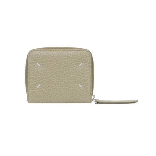 Maison Margiela Zip Around Leather Wallet Bleach