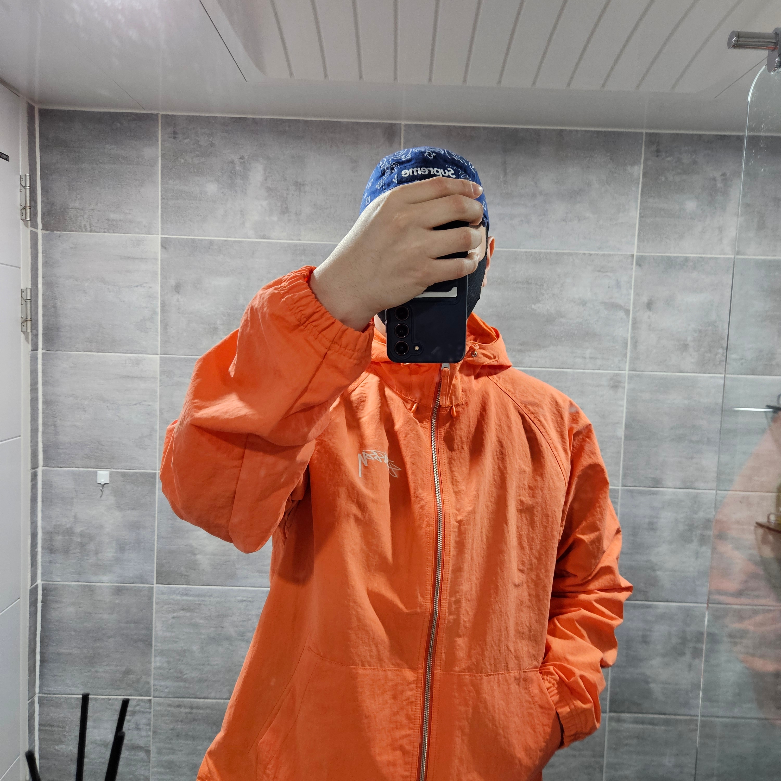 ★Stussy Wave Dye Beach Shell Jacket Persimmon★ Stussy Wave Dye Beach STYLE | KREAM