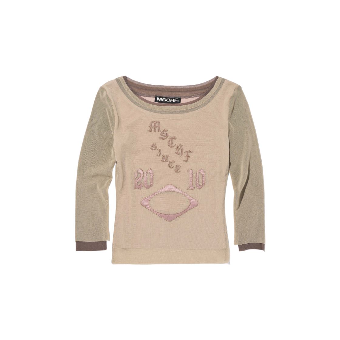 ★送料・関税込★MISCHIEF★BOAT NECK MESH TOP★ W) 미스치프 보트넥 메쉬 탑 베이지 | Mischief | KREAM