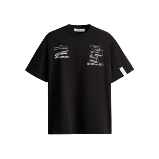 H&M x Rokh Printed T-Shirt Black Staplers