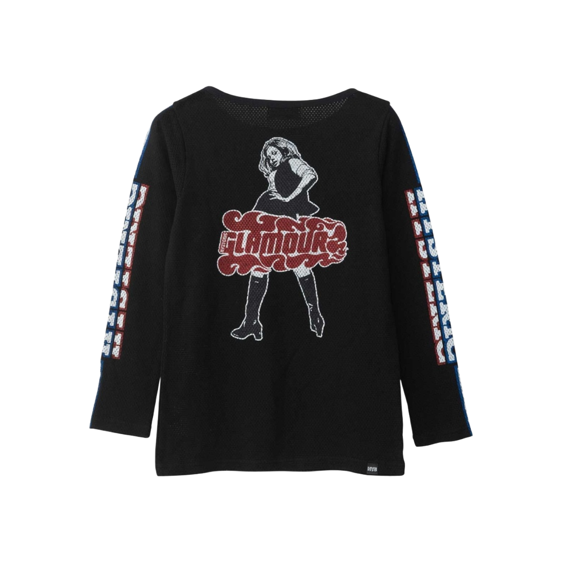 W) 히스테릭 글래머 빅슨 걸 티셔츠 블랙 | Hysteric Glamour