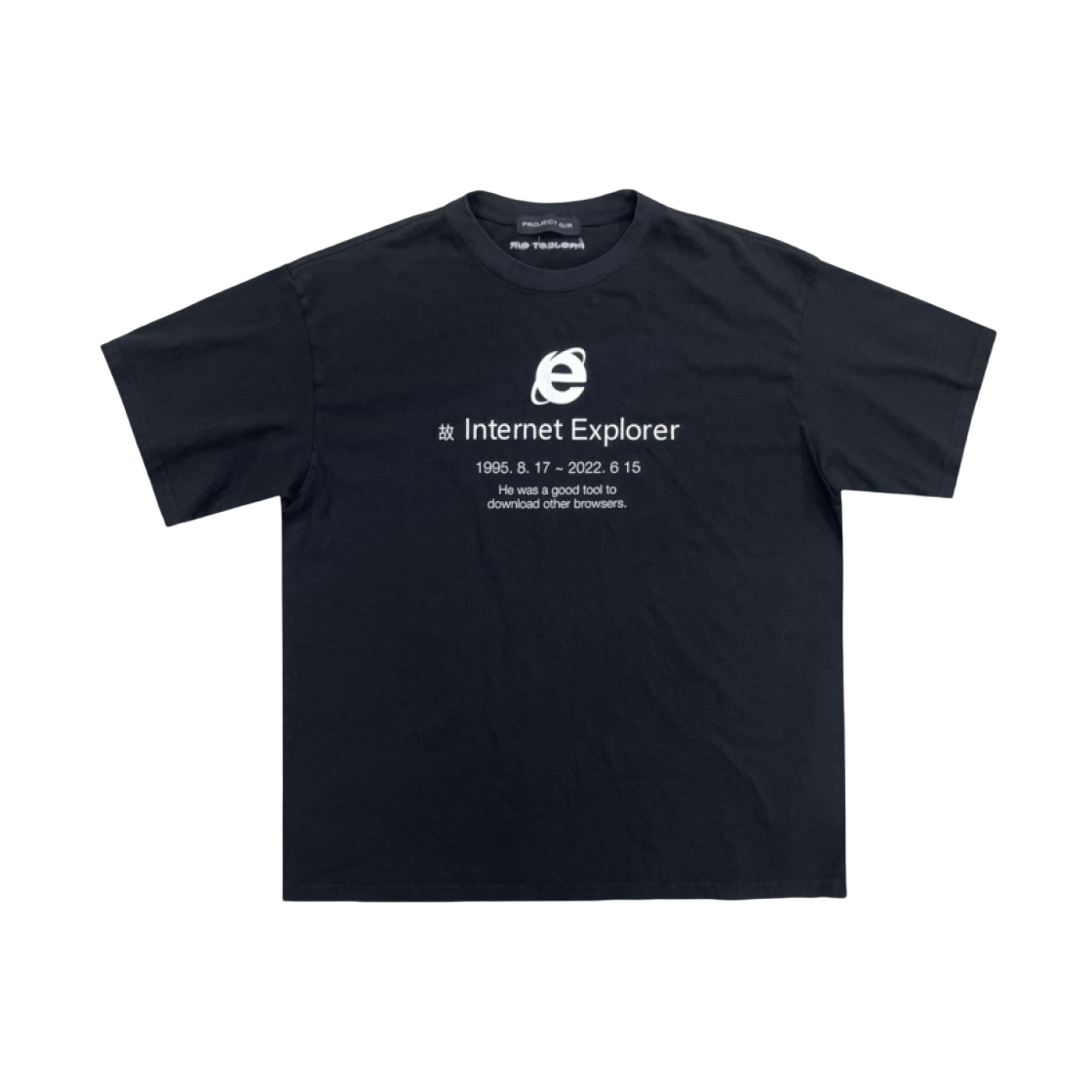 【PROJECT G/R】Orgasm Donor T-Shirt Dirty Black ☆人気☆【Project G/R】☆Orgasm Donor T-Shirt☆Dirty Black
